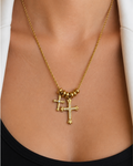 Duo Cross Necklace