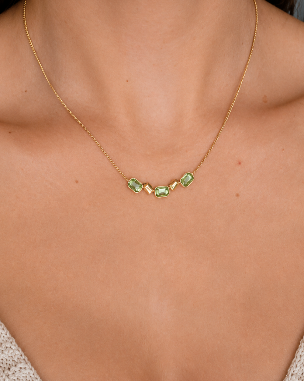 Lumière Necklace | Γυναικείο Κολιέ από Ανοξείδωτο Ατσάλι | Lunelle