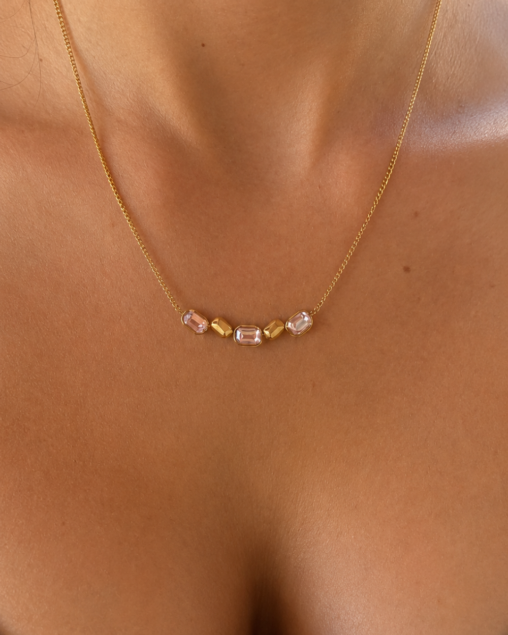 Lumière Necklace | Γυναικείο Κολιέ από Ανοξείδωτο Ατσάλι | Lunelle