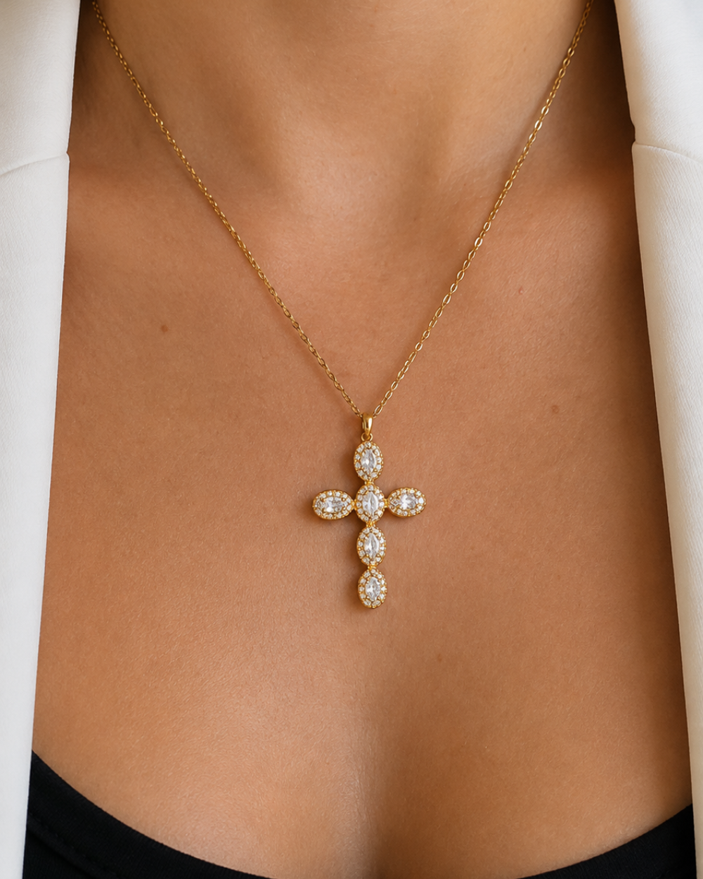 Luce Cross Necklace